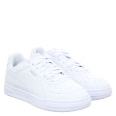  Puma, Caven Iii Jr, Kunstleder-Sneaker in weiß für Kinder