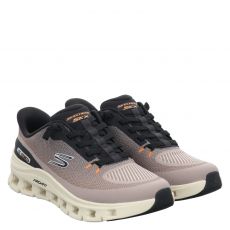  Skechers, Arch Fit Glide-step Pro, Textil-Slipper in beige für Herren