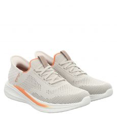  Skechers, Slip Ins Relaxed Slade, Textil-Slipper in beige für Herren