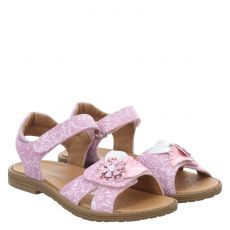  Schuhengel, Amelia, Veloursleder-Sandale in rosa für Kinder