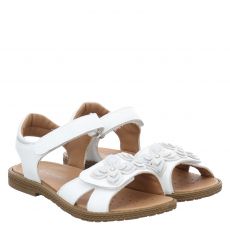  Schuhengel, Amelia, Glattleder-Sandale in weiß für Kinder