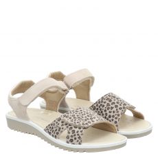  Schuhengel, Axylin, Veloursleder-Sandale in beige für Kinder