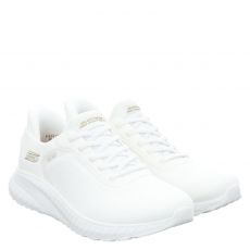  Skechers, Slip-ins: Bobs Sport Squad, Slipper in weiß für Damen