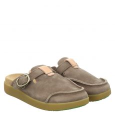  Satorisan Nubukleder-Pantolette in grün für Damen