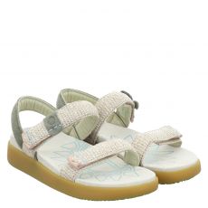  Satorisan flache Textil-Sandale in beige für Damen