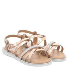  Indigo Synthetik-Sandale in bronze für Kinder