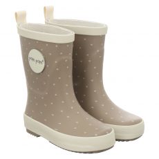  Pom Pom, Pmbliss Gumboots Aop, Kautschuk-Regenstiefel in beige für Kinder