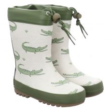  Maximo, Alligator, Kautschuk-Regenstiefel in beige für Kinder