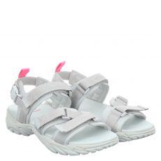  Fire+ice, Lake F+i, flache Textil-Sandale in grau für Damen