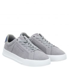  Tommy Hilfiger, Th Court, Veloursleder-Sneaker in grau für Herren