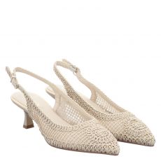 Tamaris, Da.-sling, Textil-Pumps in beige für Damen