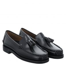  Sebago, Classic Will, Glattleder-Slipper in schwarz für Herren
