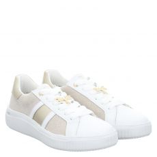  Remonte, Fs Halbschuh, Glattleder-Halbschuh in weiß für Damen