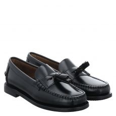  Sebago, Classic Dan Multi Tassel, Glattleder-Mokassin in schwarz für Damen