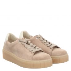  Gabor Veloursleder-Halbschuh in beige für Damen