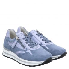 Gabor Veloursleder-Halbschuh in blau für Damen
