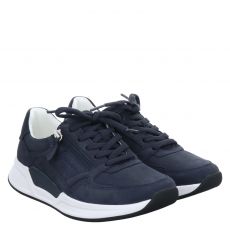  Rollingsoft Nubukleder-Sneaker in blau für Damen