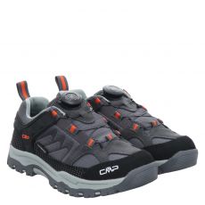  Cmp, Kid Kiruna Low Fitgo Wp, Veloursleder-Wanderschuh in grau für Kinder