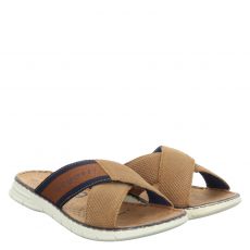  Bugatti Textil-Pantolette in braun für Herren