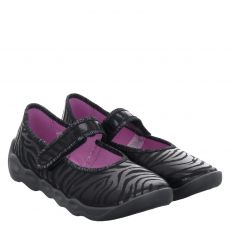  Superfit, Bubble, Textil-Hausschuh in schwarz für Kinder