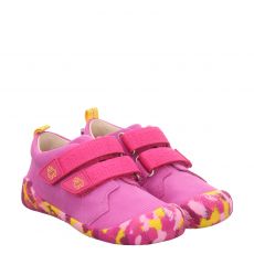  Affenzahn, Lauflerner Leder Walky Vogel, Veloursleder-Lauflernschuh in pink für Kinder