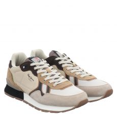  Pepe Jeans, Brit Back, Textil-Sneaker in beige für Herren