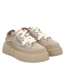  Inuikii, Matilda Net, Veloursleder-Halbschuh in beige für Damen