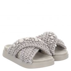  Inuikii, Woven Stones, Textil-Pantolette in grau für Damen
