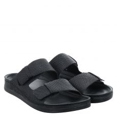  Mubb Glattleder-Hausschuh in schwarz für Herren