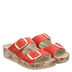  Mubb Veloursleder-Hausschuh in rot für Damen