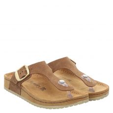  Mubb Veloursleder-Hausschuh in braun für Damen