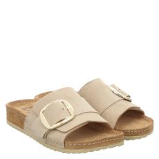  Mubb Veloursleder-Hausschuh in beige für Damen