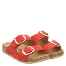  Mubb Veloursleder-Hausschuh in rot für Damen