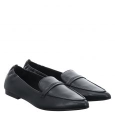  Tamaris, Da.-slipper, klassischer Glattleder-Slipper in schwarz für Damen