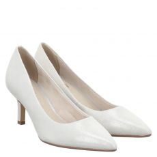  Tamaris, Women Court Sho, Veloursleder-Pumps in silber für Damen