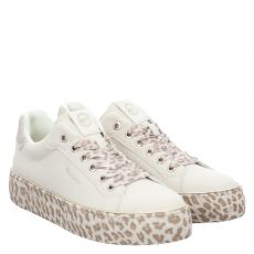  Tamaris, Da.-schnürer, Glattleder-Slip-On in beige für Damen