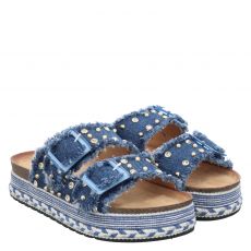  Palado Textil-Pantolette in blau für Damen