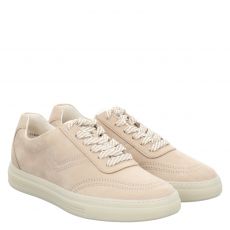  Paul Green, 0079-5525-009, Veloursleder-Sneaker in beige für Damen