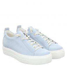  Paul Green, 0079-5017-479, Nubukleder-Slip-On in blau für Damen