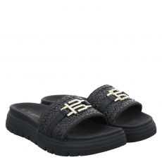  Bagatt Textil-Pantolette in schwarz für Damen
