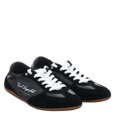  Karl Lagerfeld, Altia, Glattleder-Sneaker in schwarz für Damen