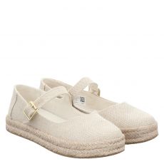  Toms, Carolina Mary Jane, Textil-Ballerina in beige für Damen