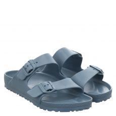  Birkenstock, Arizona Eva Normal, Pantolette in grau für Herren
