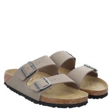  Birkenstock, Arizona Bfbc Normal, Birko-Flor-Pantolette in grau für Herren