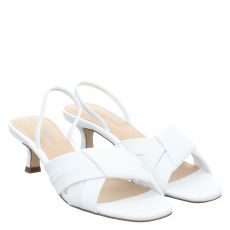  Peter Kaiser, Women Sandals, Glattleder-Sandalette in weiß für Damen