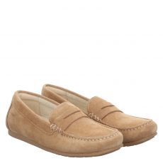  Sioux, Simadesa, Veloursleder-Mokassin in beige für Damen