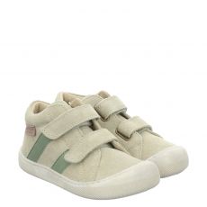  Naturino, Barefoot, Veloursleder-Lauflernschuh in grün für Kinder