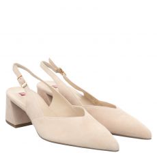  Högl Veloursleder-Pumps in beige für Damen