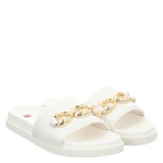  Högl Glattleder-Pantolette in weiß für Damen