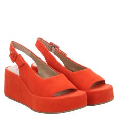  Högl, Rot, Sandalen in orange für Damen